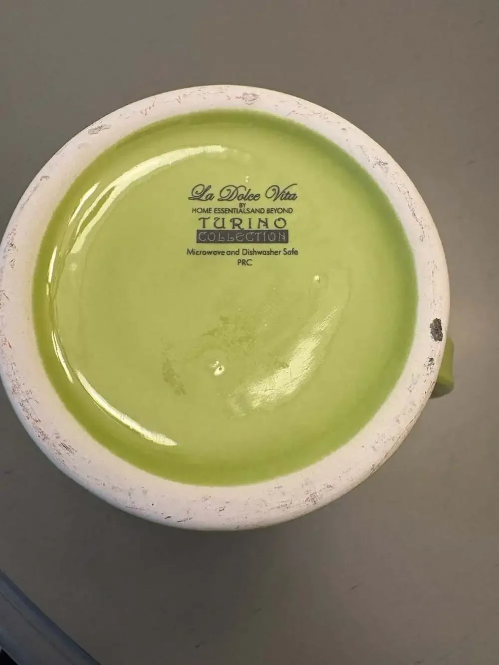 La Dolce Vita by Home Essentials and Beyond Green Ceramic Pitcher